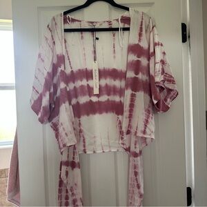 Mustard seed Tie-Dye  - Pink and White